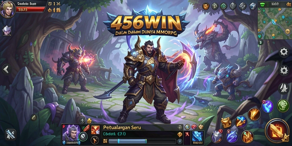Tampilan gameplay epik dalam dunia MMORPG 456WIN.