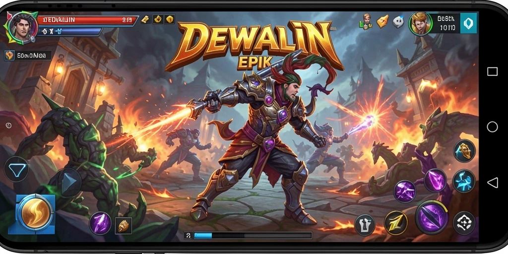 Tampilan gameplay menarik dari DEWALIN yang menunjukkan strategi bertarung.