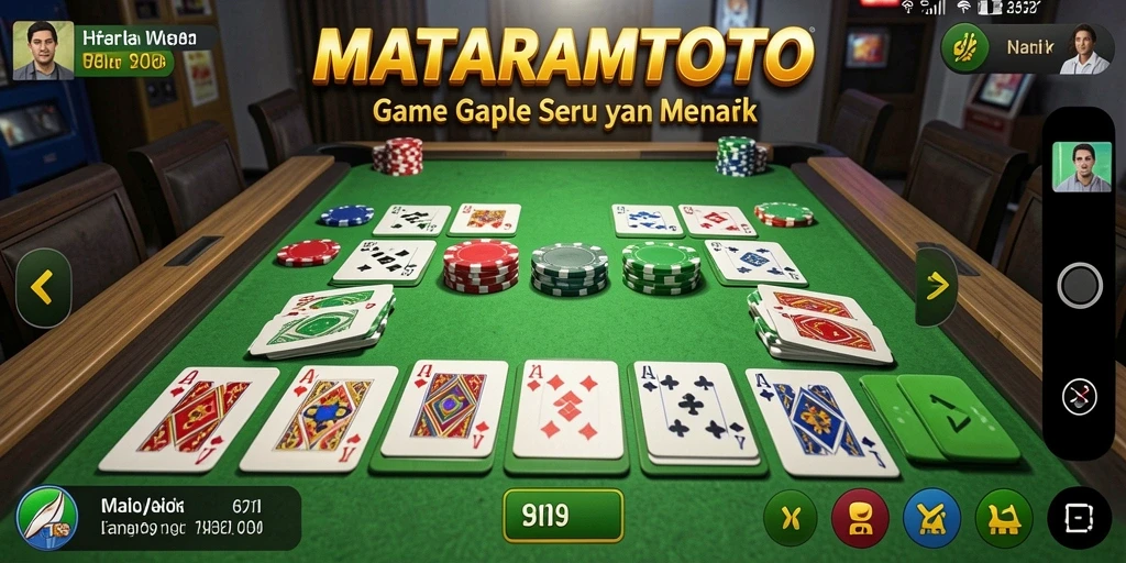 Screenshot gameplay Gaple yang seru dan mendebarkan di MATARAMTOTO.