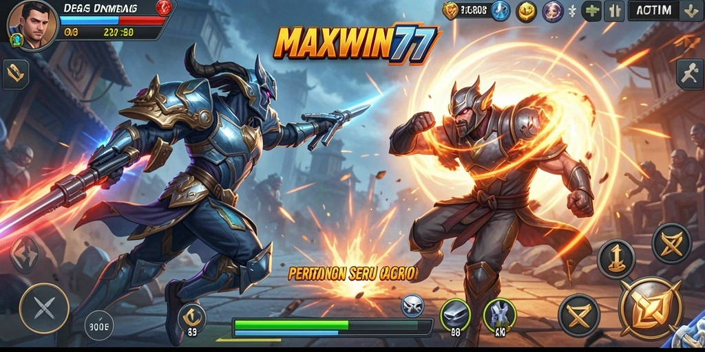 Tampilan gameplay seru dari MAXWIN77 dengan aksi mendebarkan.