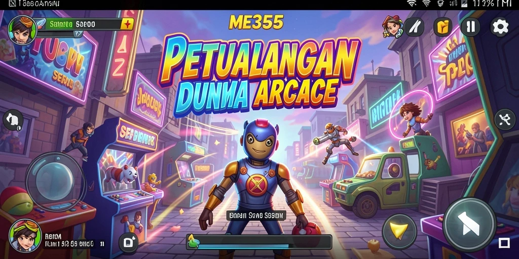 Tampilan gameplay ME355 dengan aksi cepat dan grafis menarik.