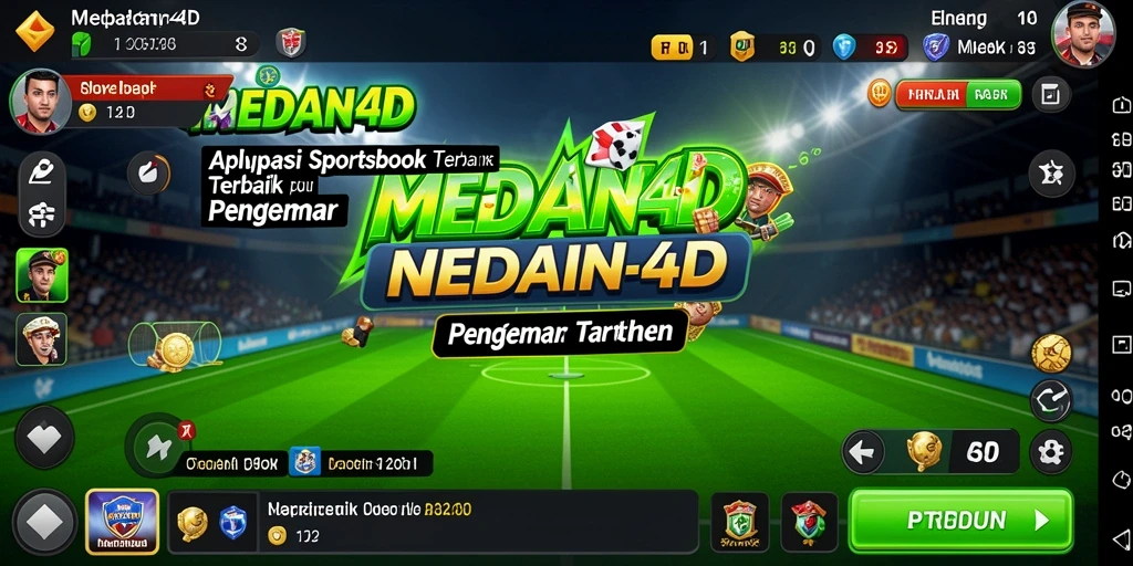 Tampilan antarmuka pengguna dari MEDAN4D yang menarik dan user-friendly.