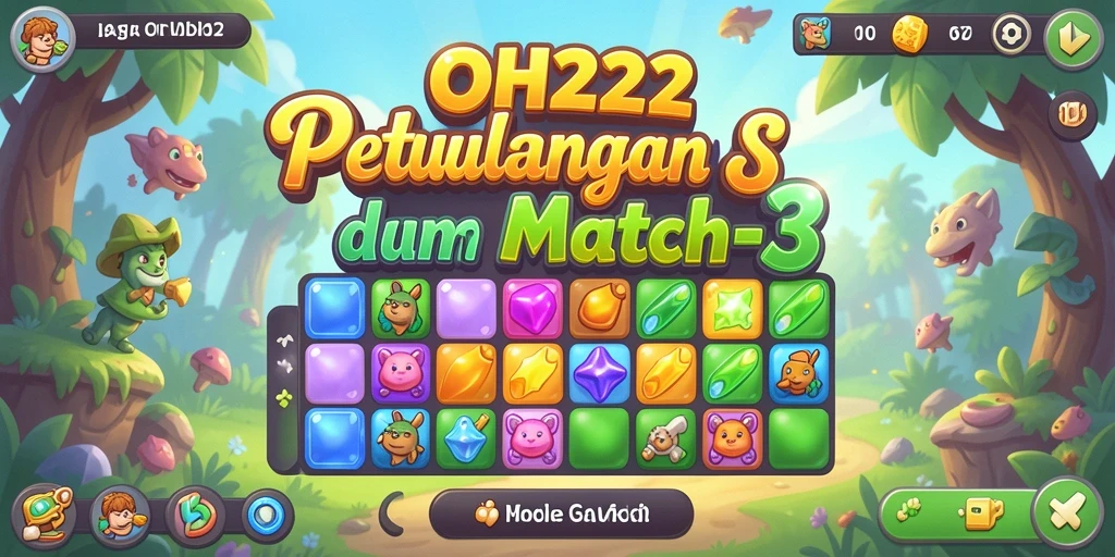 Menampilkan gameplay seru dari <strong>OH222</strong> dalam kategori Match-3.
