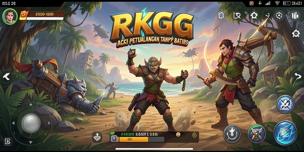 Tampilan seru dari gameplay aksi yang mendebarkan.